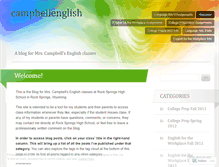Tablet Screenshot of campbellenglish.wordpress.com