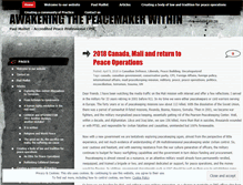 Tablet Screenshot of paulmailletpeacemaker.wordpress.com