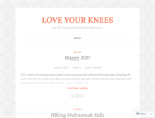 Tablet Screenshot of loveyourknees.wordpress.com