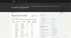 Desktop Screenshot of coquillesnormandes.wordpress.com