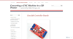 Desktop Screenshot of cnc2printer3d.wordpress.com