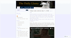 Desktop Screenshot of dailyllama.wordpress.com