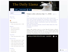 Tablet Screenshot of dailyllama.wordpress.com