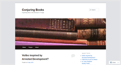 Desktop Screenshot of conjuringbooks.wordpress.com
