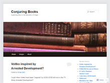 Tablet Screenshot of conjuringbooks.wordpress.com