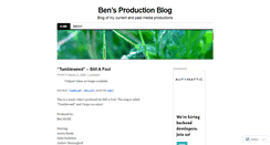 Desktop Screenshot of benmcgillprod.wordpress.com