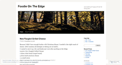 Desktop Screenshot of foodieontheedge.wordpress.com