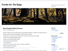 Tablet Screenshot of foodieontheedge.wordpress.com