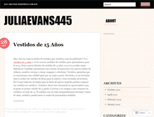 Tablet Screenshot of juliaevans445.wordpress.com