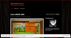 Desktop Screenshot of missellieneous.wordpress.com