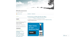 Desktop Screenshot of bibelkommentar.wordpress.com
