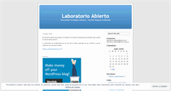 Desktop Screenshot of laboratorioabierto.wordpress.com