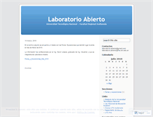 Tablet Screenshot of laboratorioabierto.wordpress.com