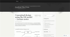 Desktop Screenshot of analyzethefirm.wordpress.com