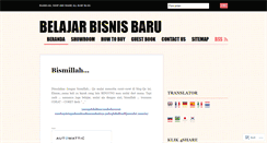 Desktop Screenshot of barubelajarbisnis.wordpress.com