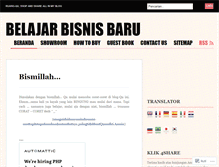 Tablet Screenshot of barubelajarbisnis.wordpress.com