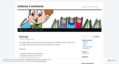 Desktop Screenshot of leituraseaventuras.wordpress.com