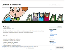 Tablet Screenshot of leituraseaventuras.wordpress.com