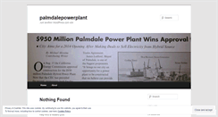 Desktop Screenshot of palmdalepowerplant.wordpress.com