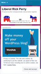 Mobile Screenshot of liberalrickperry.wordpress.com