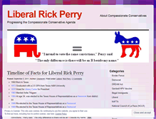 Tablet Screenshot of liberalrickperry.wordpress.com