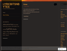 Tablet Screenshot of lyricbitsnbytes.wordpress.com