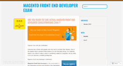Desktop Screenshot of magentofrontenddeveloper.wordpress.com