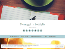 Tablet Screenshot of messagginbottiglia.wordpress.com