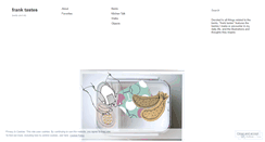 Desktop Screenshot of franktastes.wordpress.com