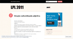 Desktop Screenshot of lpl2011.wordpress.com