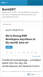 Mobile Screenshot of bankdrt.wordpress.com