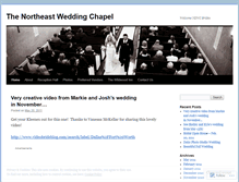 Tablet Screenshot of northeastweddingchapel.wordpress.com