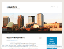 Tablet Screenshot of occupy5pts.wordpress.com