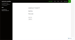 Desktop Screenshot of mattpricecomedian.wordpress.com