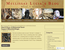Tablet Screenshot of mellissaelucia.wordpress.com