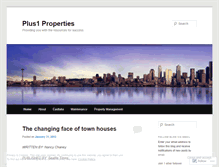 Tablet Screenshot of plus1properties.wordpress.com