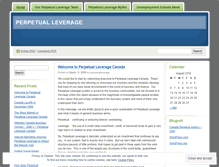Tablet Screenshot of perpetualleverage.wordpress.com