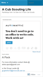 Mobile Screenshot of apackofcubs.wordpress.com