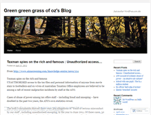 Tablet Screenshot of greengreengrassofoz.wordpress.com
