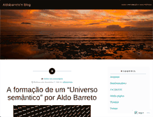 Tablet Screenshot of aldobarreto.wordpress.com