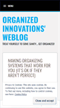 Mobile Screenshot of organizedinnovations.wordpress.com