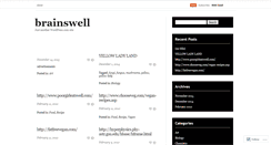 Desktop Screenshot of brainswell.wordpress.com