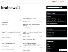 Tablet Screenshot of brainswell.wordpress.com