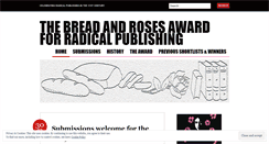 Desktop Screenshot of breadandrosesprize.wordpress.com