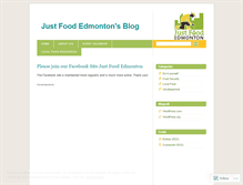 Tablet Screenshot of justfoodedm.wordpress.com