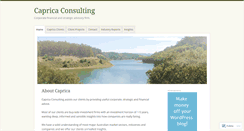 Desktop Screenshot of capricaconsulting.wordpress.com