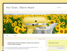 Tablet Screenshot of hotovenwarmheart.wordpress.com