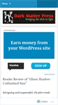Mobile Screenshot of darkmatterpress.wordpress.com