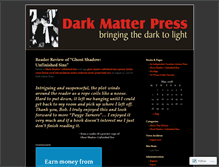 Tablet Screenshot of darkmatterpress.wordpress.com