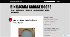 Desktop Screenshot of bindasmalgaragedoors.wordpress.com